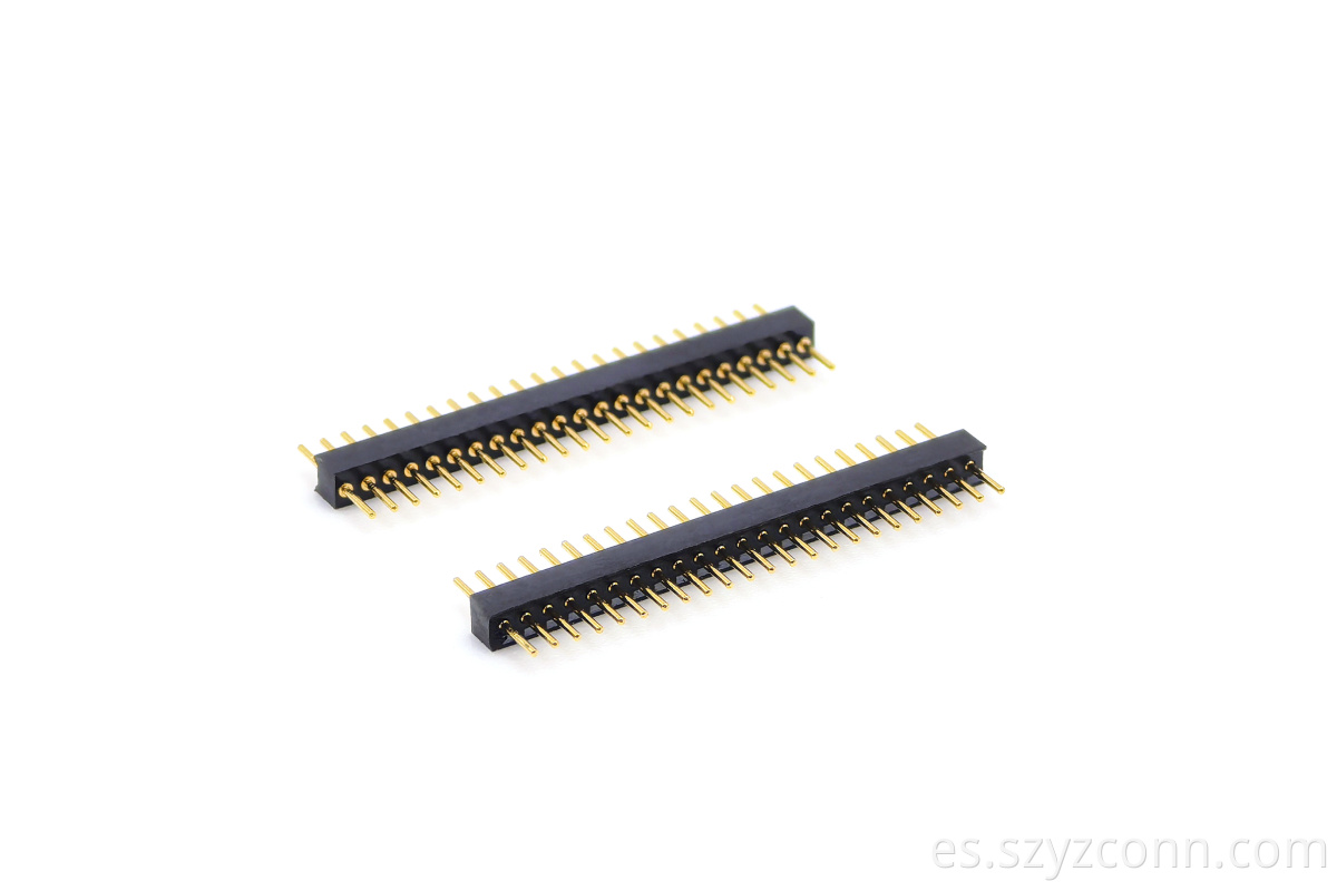 Cabezal de pasador mecanizado con paso de 1,27 mm 1.27mm Pitch Machined Pin header
